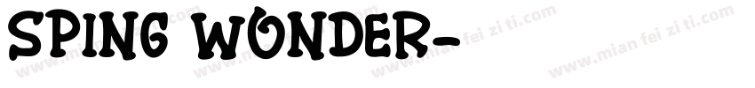 sping wonder字体转换